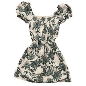 abercrombie & fitch floral print babydoll dress